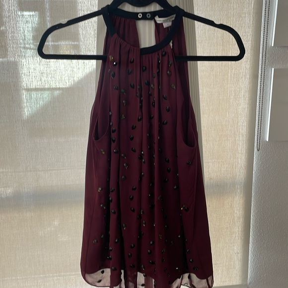 Diane Von Furstenberg Tops - Diane Von  Furstenberg   NWT Gorgeous Rhinestone Top/Blouse